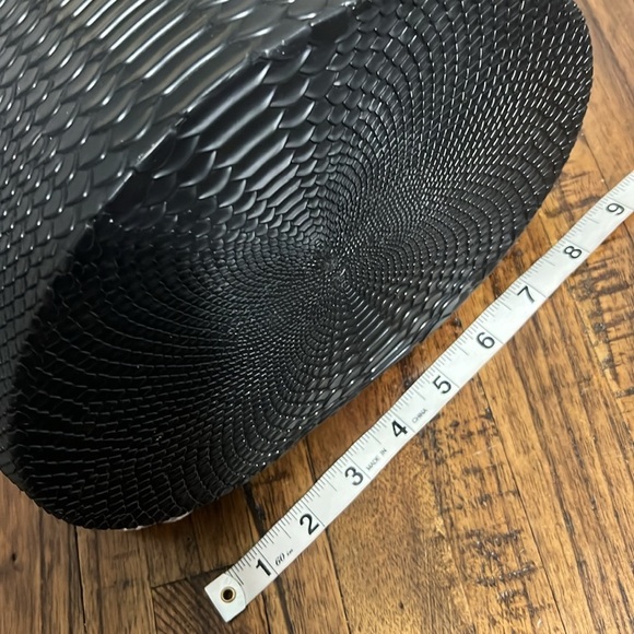 Melissa Bag faux Black Snakeskin Bucket + Baja East Drawstring - Picture 14 of 15